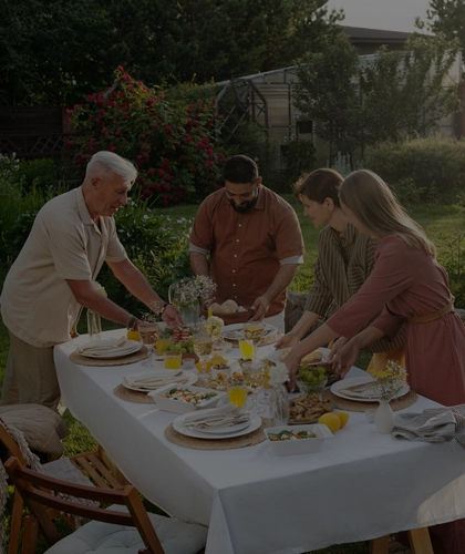 Repas et soirées en plein air
